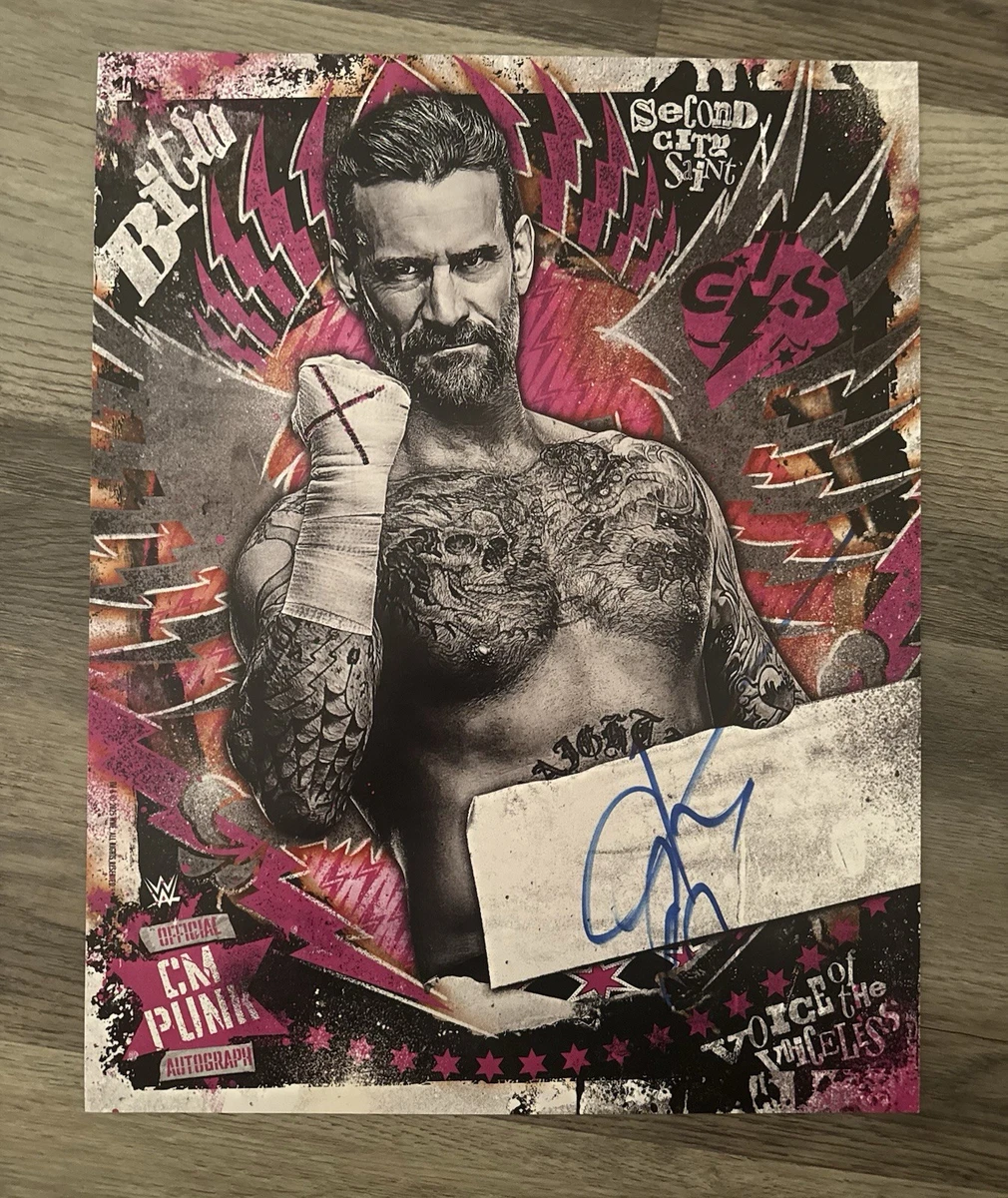 CM Punk WWE Wrestling Original Autographed Photos for sale | eBay