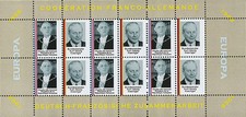 FRAL-8FD : 1968 - Feuillet EUROPA Coopération franco-allemande / de Gaulle et Ki
