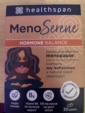 Healthspan Menoserene Hormone Balance 30 Tablets Menopause Support Natural