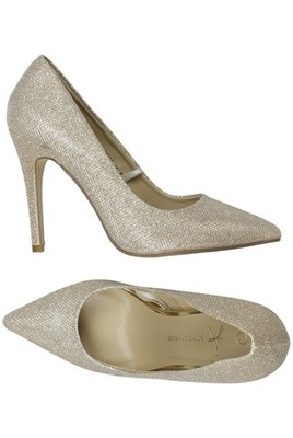 Atmosphere Pumps Damen High Heels Stiletto Peep Toes Gr. 38 Gold #2hrjd85