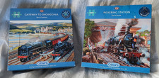 2 x Gibsons 1000 Piece Jigsaw Bundle Trains - Used Complete