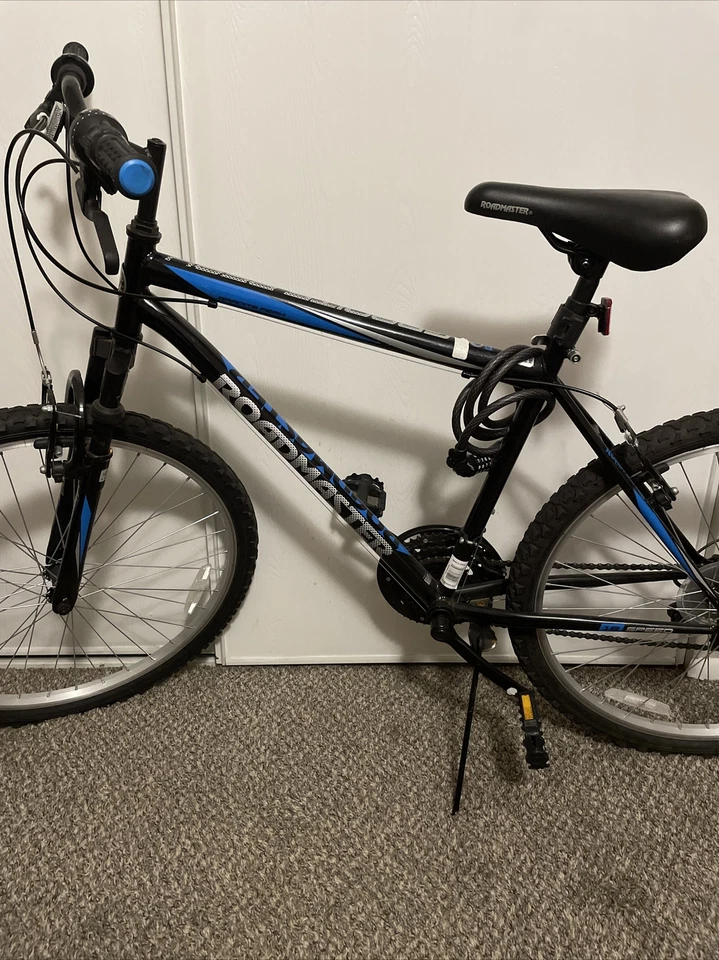 Bicicleta de montaña ROADMASTER Granite Peak para hombre - negra/azul Foto 3 de 4