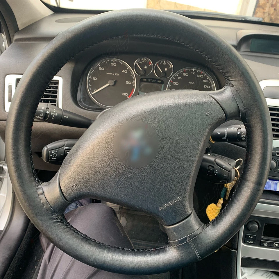 15-дюймовый чехол на руль из натуральной кожи для Dodge RAM 1500 2500 2016-2018 годов выпуска - Изображение 4 из 4