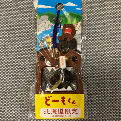 SMONKEY キーホルダー Hitoshi Okamoto 2014 NEW Domo-kun bear Hokkaido limited japan Domo Strap keychain