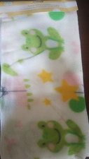 Fleece Baby Blanket W Frogs/Stars 30 X 30 Inches-Brand New-SHIPS N 24 HOURS