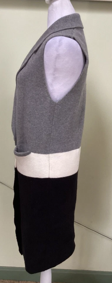 Baciano by Bacci Mujeres Talla S Mezcla de Lana Chaleco Sin Mangas Bloques de Color Suéter Abrigo Foto 4 de 4