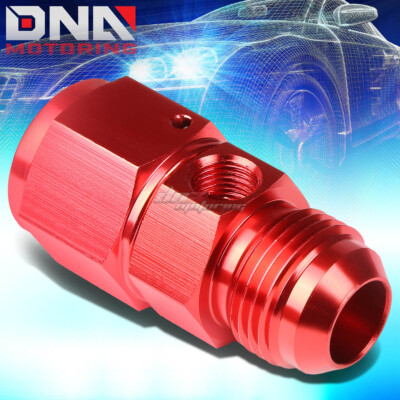 10AN AN10 AN-10 MALE-FEMALE 1/8'' NPT PORT RED ALUMINUM ANODIZE FITTING ADAPTER