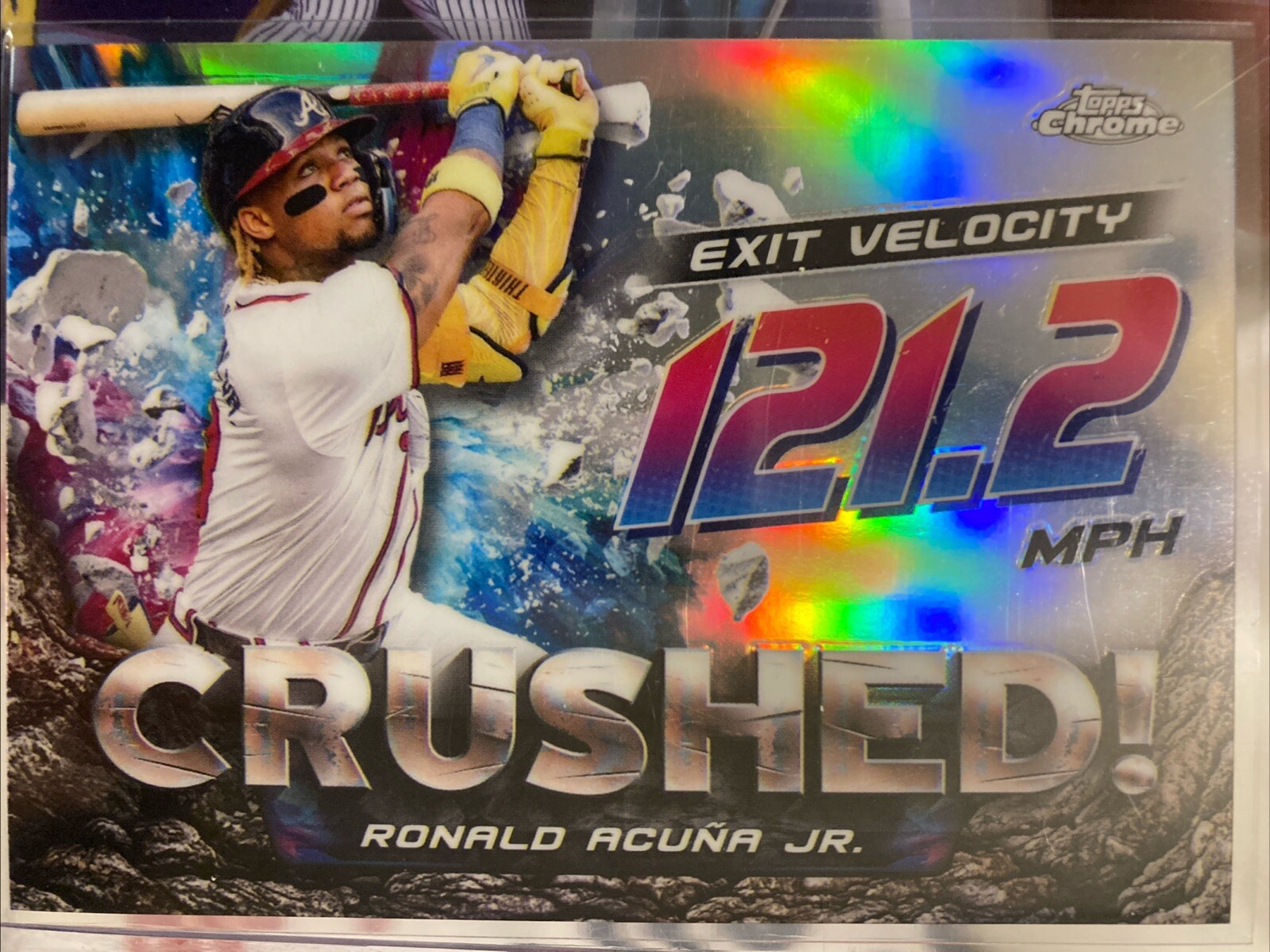 Ronald Acuna Jr 2024 Topps Chrome Update Crushed SP Braves #CR-5