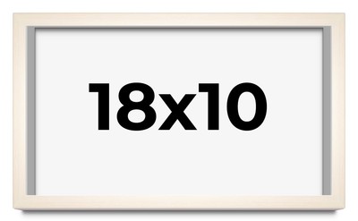 18x10 Frame White Wheat Solid Wood Picture Frame | Moulding Width 0.75 Inches |