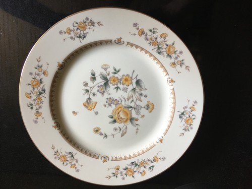 Vintage Mikasa M2003 Peony Rose 2 chop plates and serving bowl - Afbeelding 2 van 6
