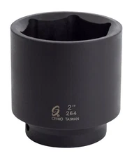 Sunex 264 2" - 6 Point 1/2" Drive Shallow Impact Socket Standard Tools 6pt SAE