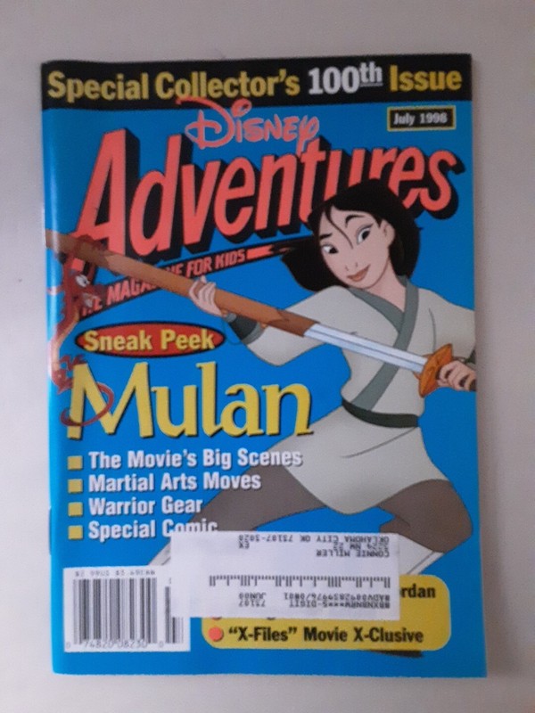 Disney Adventures - July 1998 - Mulan Special Collector's 100th Issue