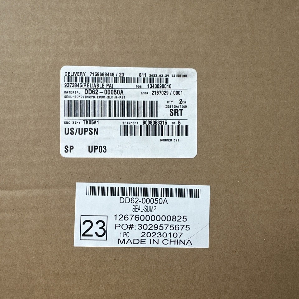 Samsung Dishwasher Sump Gasket DD6200050A eBay