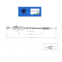 Kabel Steuerung Beschleuniger Peugeot 205 AF FüR 163099