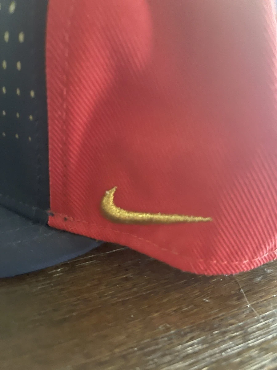 Nike NFL New England Patriots Dri Fit Snapback hat cap Pre Owned Nike True Gold