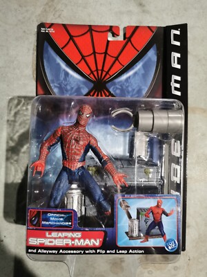 RARE* TOYBIZ 2001 Spider-man Movie Leaping Spider-man Action