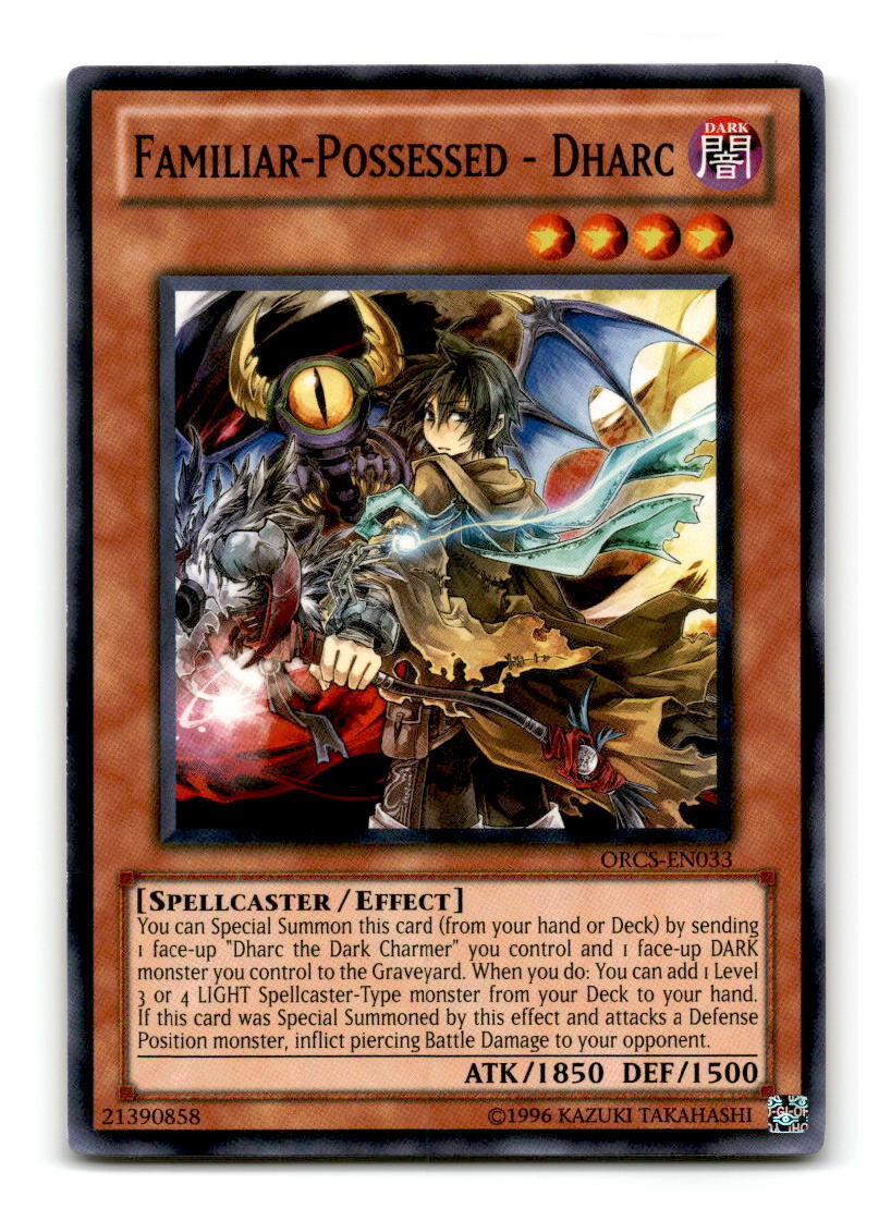 ORCS-EN033 Familiar-Possessed - Dharc Common 1st Edition Mint Yu-Gi-Oh! Card ORCS-EN033 Familiar-Possessed - Dharc Common 1st Edition Mint Yu-Gi-Oh! Card