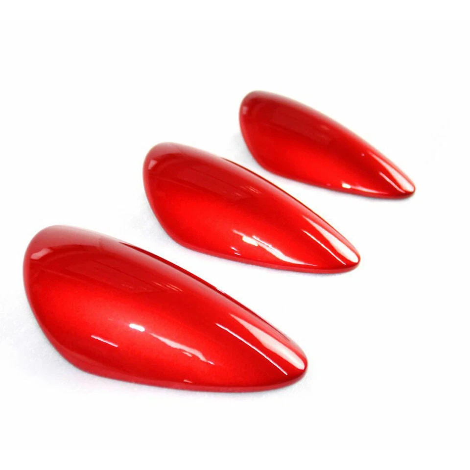 RED Metal For Nissan 370Z Z34 COUPE INTERIOR FRONT GAUGE COVER POD TRIM 3PCS - Изображение 4 из 4