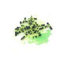 TOMTO 240 PIECES Fishing Bobber Float Stops w/Glow Beads Green/Black 2 pk of 120