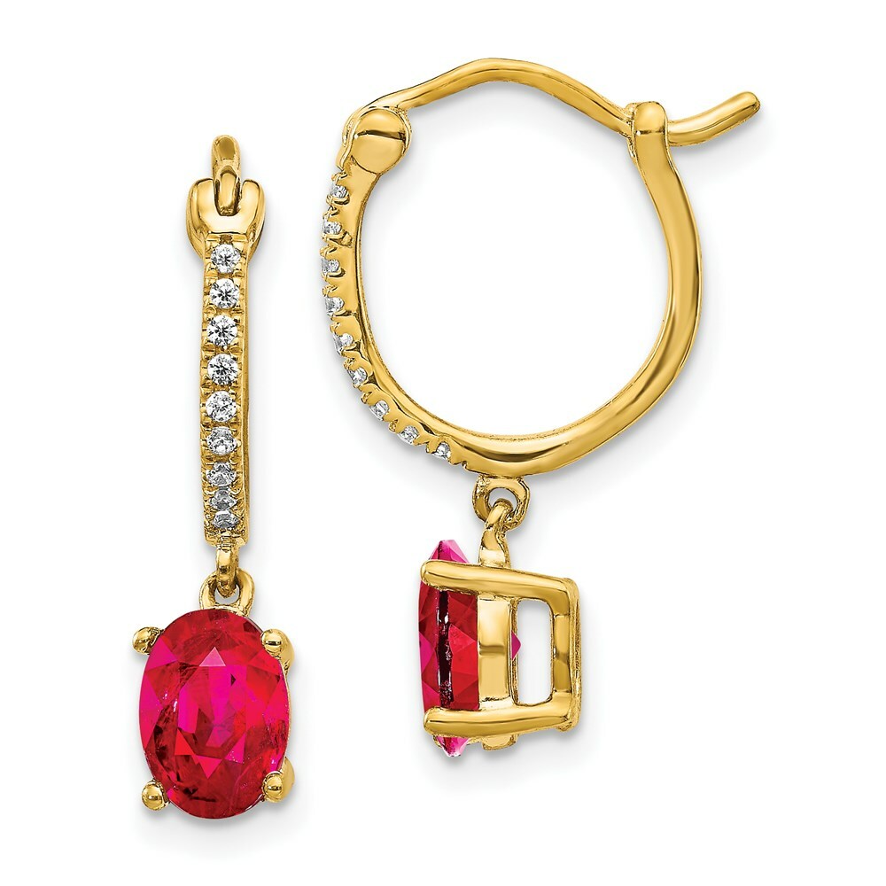 серьги-кольца с бриллиантами и рубинами весом 14 карат 110 карат 165190₽
