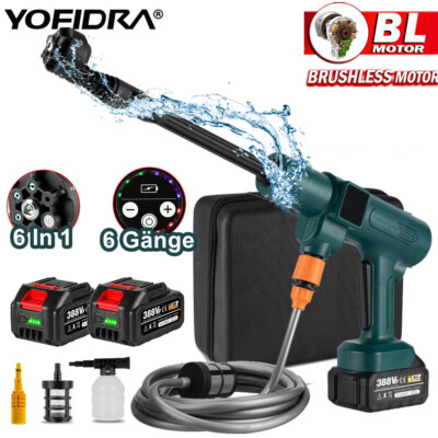 Beiguoo Akku Hochdruckreiniger 200Bar - Kabellos Mit 2x 4Ah Akkus & 5m Schlauch