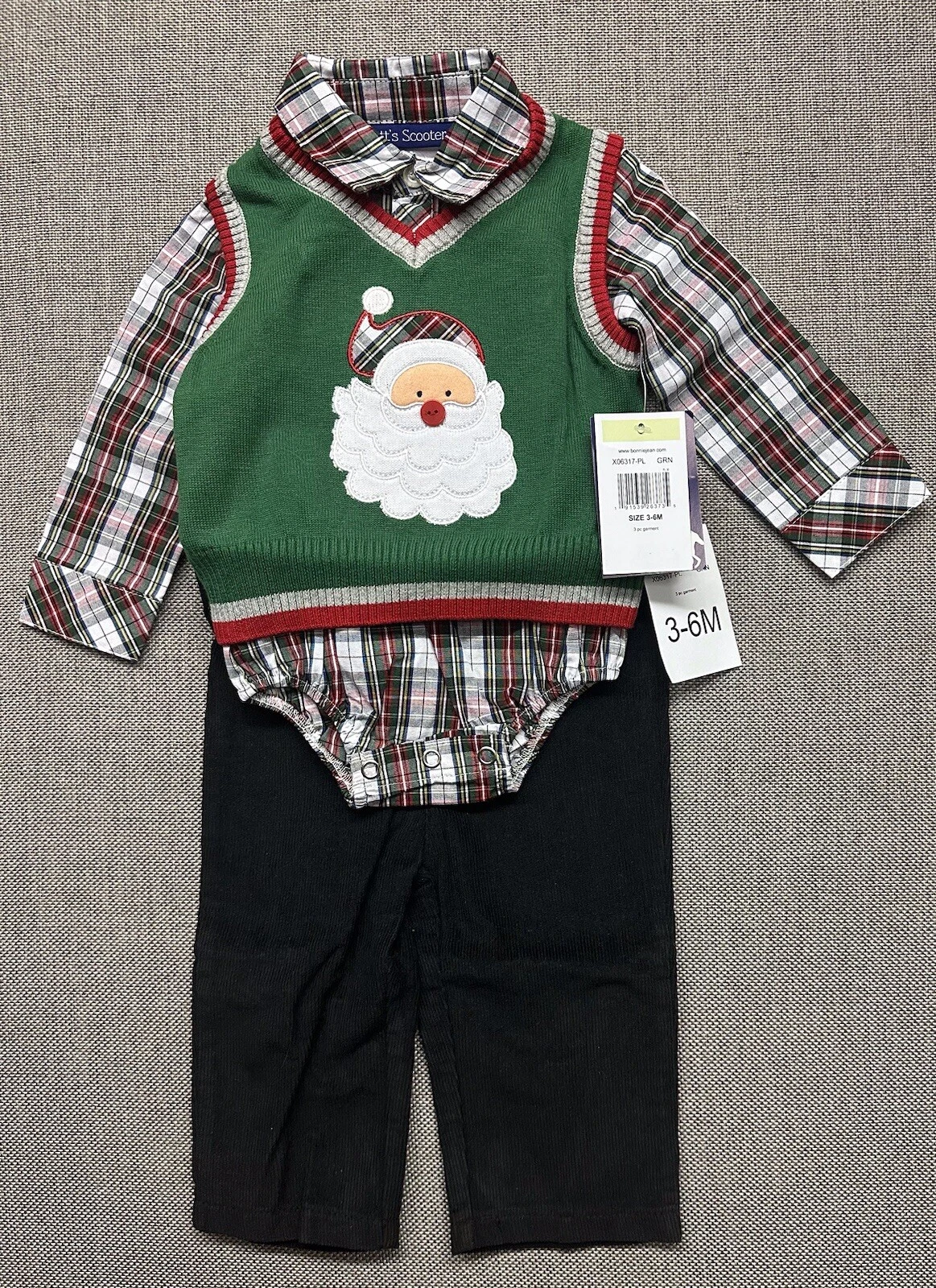 NEW BNWT Bonnie Jean/Matt’s Scooter Boys Outfit Clothes Santa Xmas Size 3M-6M
Opens in a new window