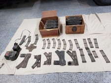 Vintage Lionel O gauge train tracks, switches, transformer, accessories