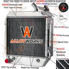 Forklift 4 Row Radiator HY1452142 fits Hyster H70XL H80XL H90XL H100XL H120XL