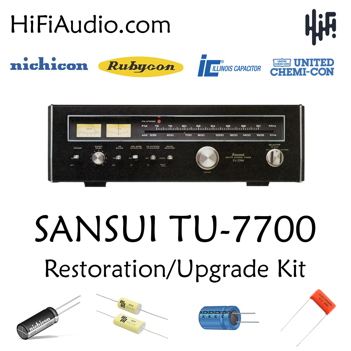Sansui TU-7700 tuner rebuild restoration recap service kit fix