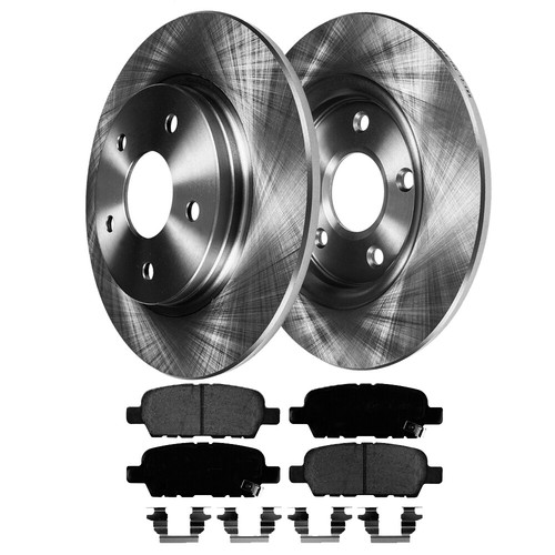 Detroit Axle Rear Brake Kit For Nissan Maxima - 12.12" (308mm) Vented Rotors & Ceramic Pads, Complete Set