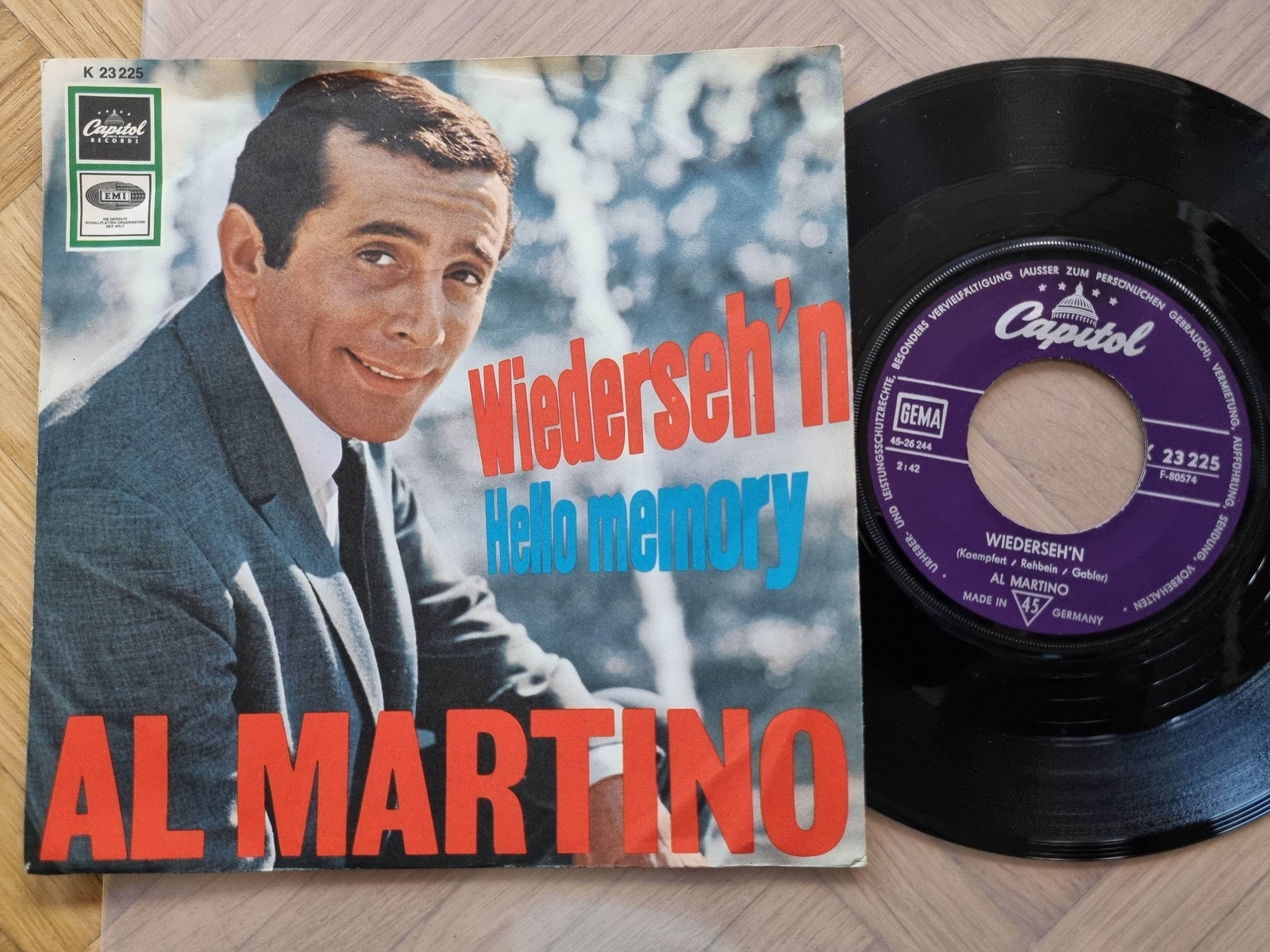 7"" Single Al Martino - Wiederseh'n Vinyl Germany