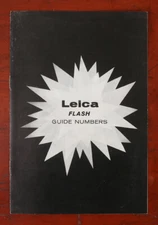 LEICA FLASH GUIDE NUMBERS/169358