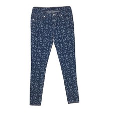 Levis Pants Girls 16 Regular Blue Denim Super Skinny Knit Jean Geometric Stretch