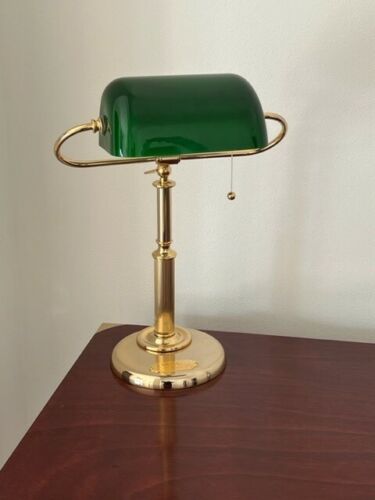 Prestigiosa lampada da scrivania artigianale made in italy oro zecchino - Foto 1 di 1