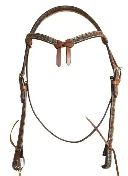 Selle de cheval en cuir Amish fabriquée aux États-Unis bride ouest