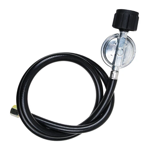 5 FT 20PSI Propane Regulator Hose for Fire Pit, Turkey Fryer, Gas Cooker, Burner - Picture 4 of 5