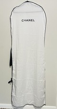 Chanel White Light Weight Garment Bag For Longer Ready To Wear 63  x24  