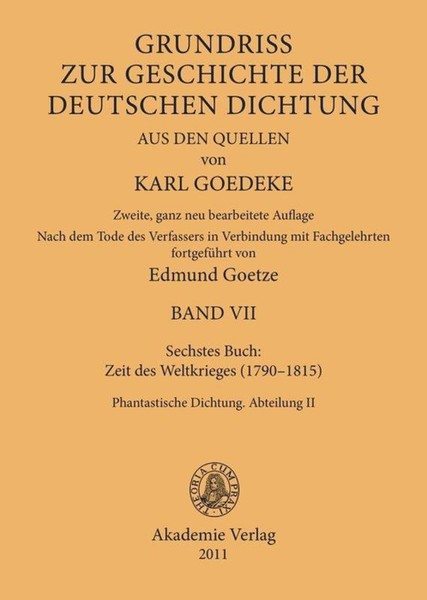 Siebentes Buch: Zeit Des Weltkrieges (1790¿1815) | Buch | 9783050052267-image
