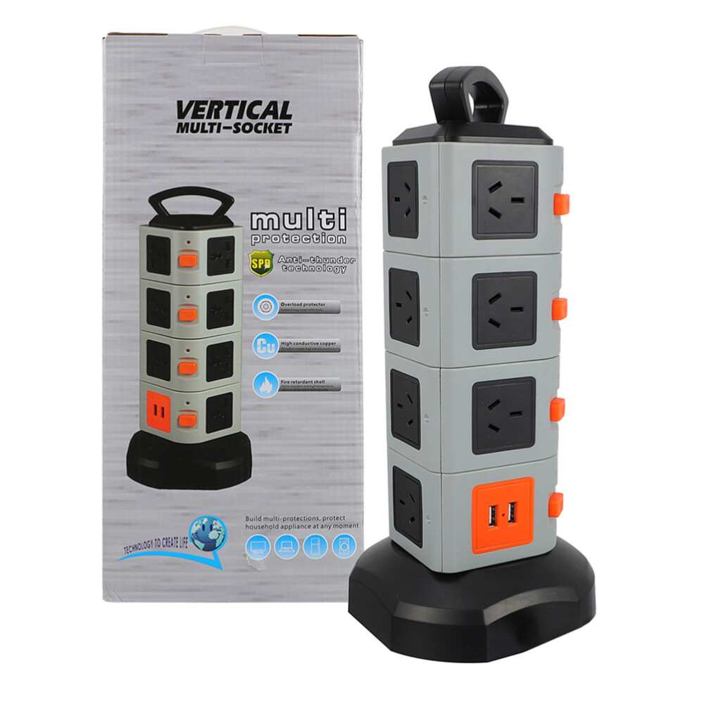 Surge Protector Socket Power Charging Socket USB Power Strip US-image