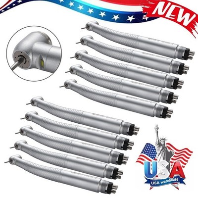 1-10* Dental LED E-generator High Speed Handpiece Standard 4 Port Spray 4Hole SA