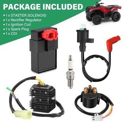 CDI Ignition Coil Rectifier Relay For Honda TRX300 TRX300FW FourTrax 300 1994-97