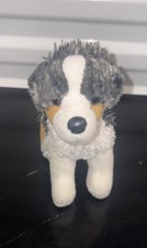 Douglas Cuddle Steward Australian Shepherd 8" Plush Stuffed Animal Toy 4019
