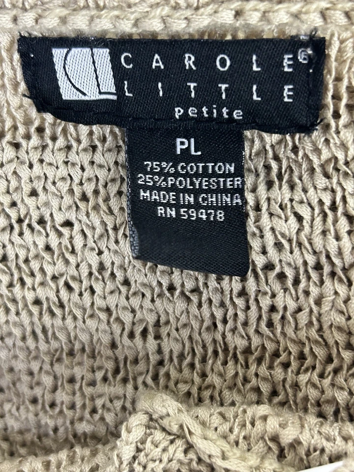 Женские укороченные бежевые на одной пуговице Carole Little размер PL. 4C - Изображение 3 из 4