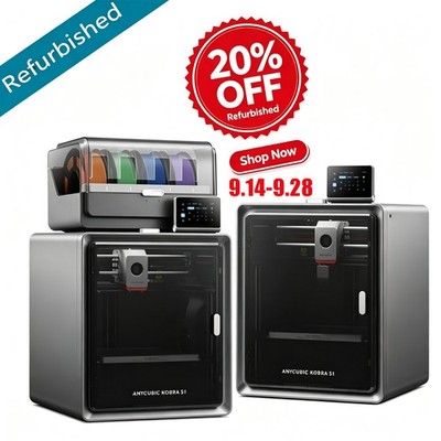 Refurbished ANYCUBIC 3D Printers Kobra S1 Combo Multi-color Printing/Kobra S1