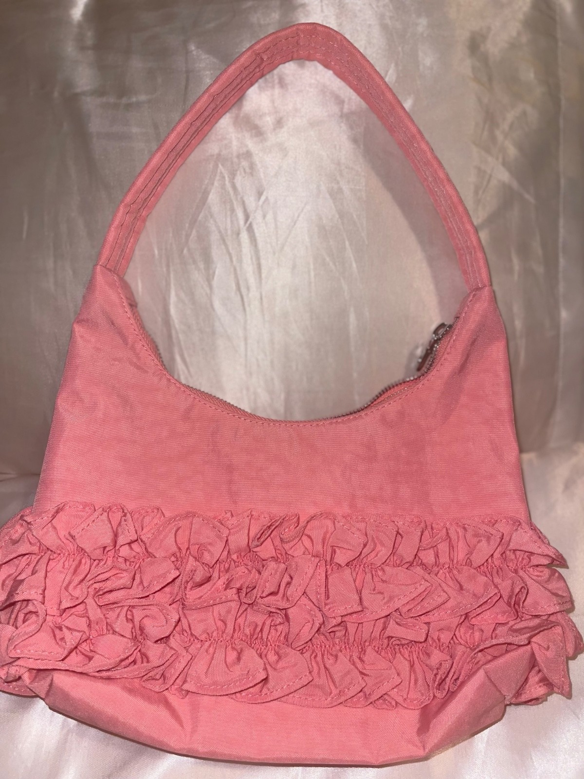 NWT Authentic BAGGU X Molly Goddard Mini Ruffle Shoulder Bag Pink SOLD OUT image 5