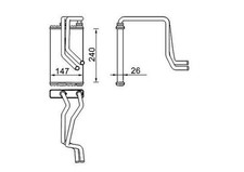 MAHLE AH 271 000S Wärmetauscher Innenraumheizung Kühler für CITROËN C4 AIRCROSS