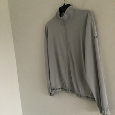Under Armour Women s Size M Jacket Gray HeatGear Full Zip Loose Performance