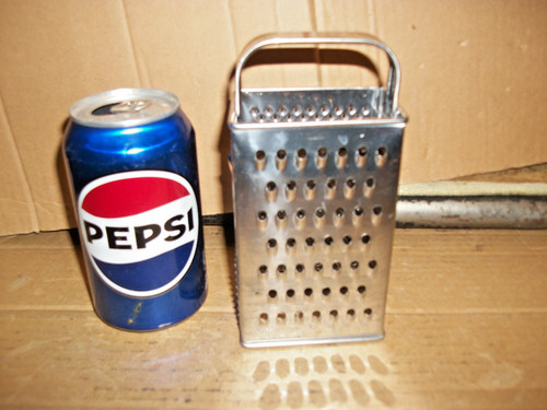 Vintage Small Metal/Steel Box Type Cheese Grater/Vegetable Shredder Sweden