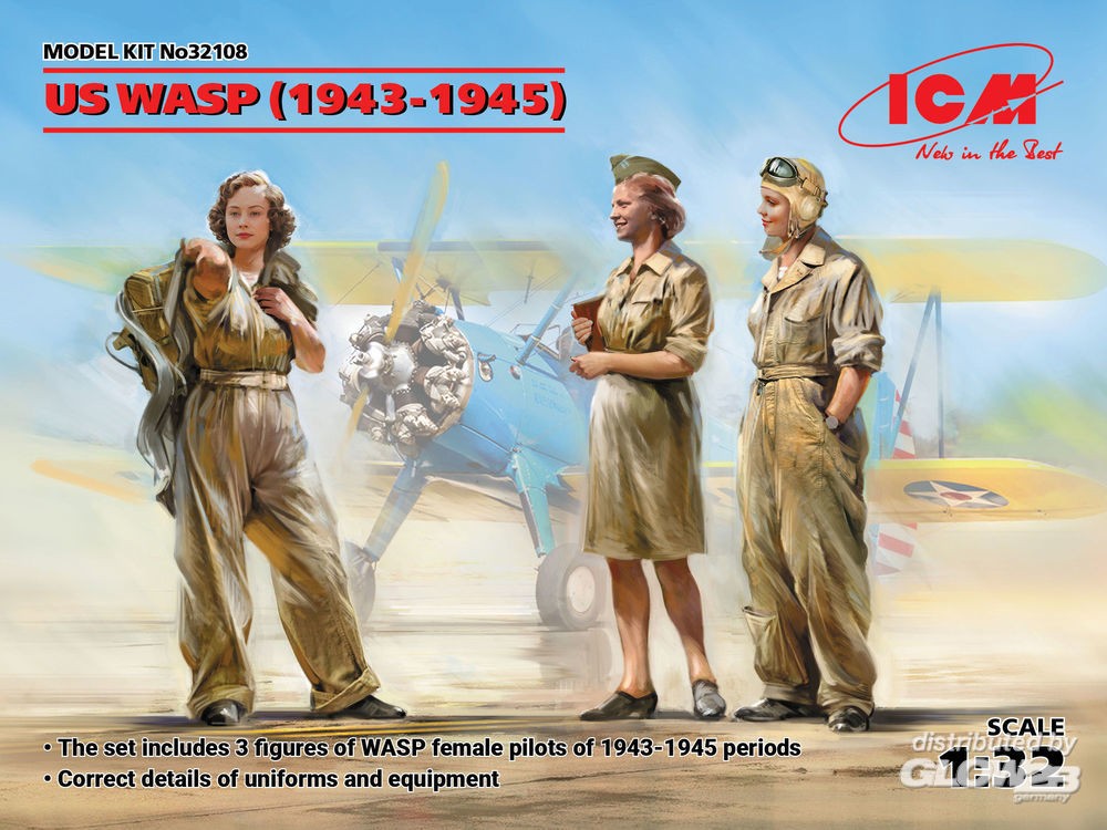 ICM: US WASP (1943-1945) (3 figures) in 1:32 [3312108]