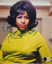 Aretha Franklin Signed 10